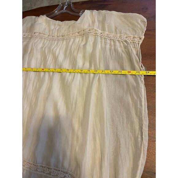 GIULIA Women's Bohemian Silk Flowy Blouse Size Small - Picture 10 of 10